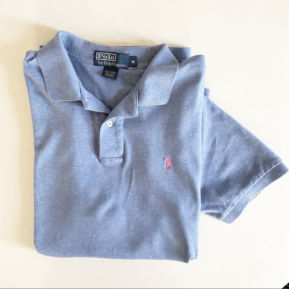 Polo by Ralph Lauren Soft Cotton Polo Shirt Blue Men’s Size Medium